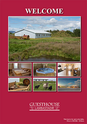 Guesthouse Lambastadir welcome book